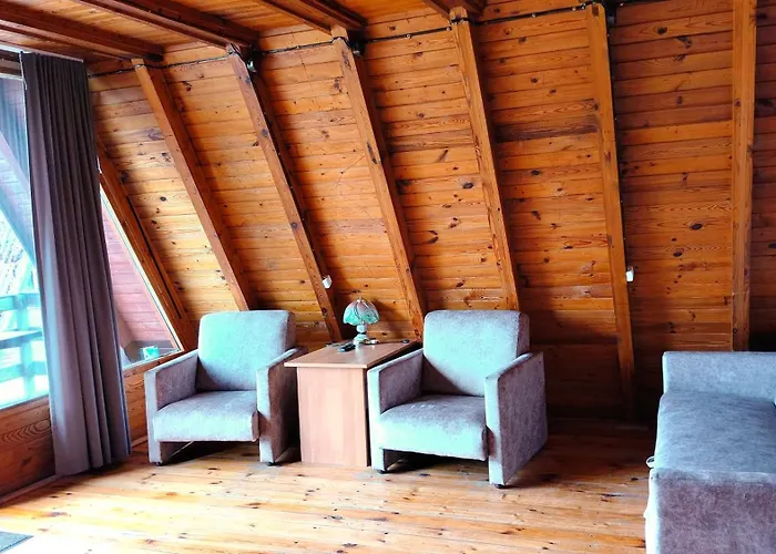 Letniskowe Kormoran Деревянный коттедж Конты Рыбацке